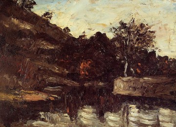 Paul Cezanne Painting - Bend in the River Paul Cezanne